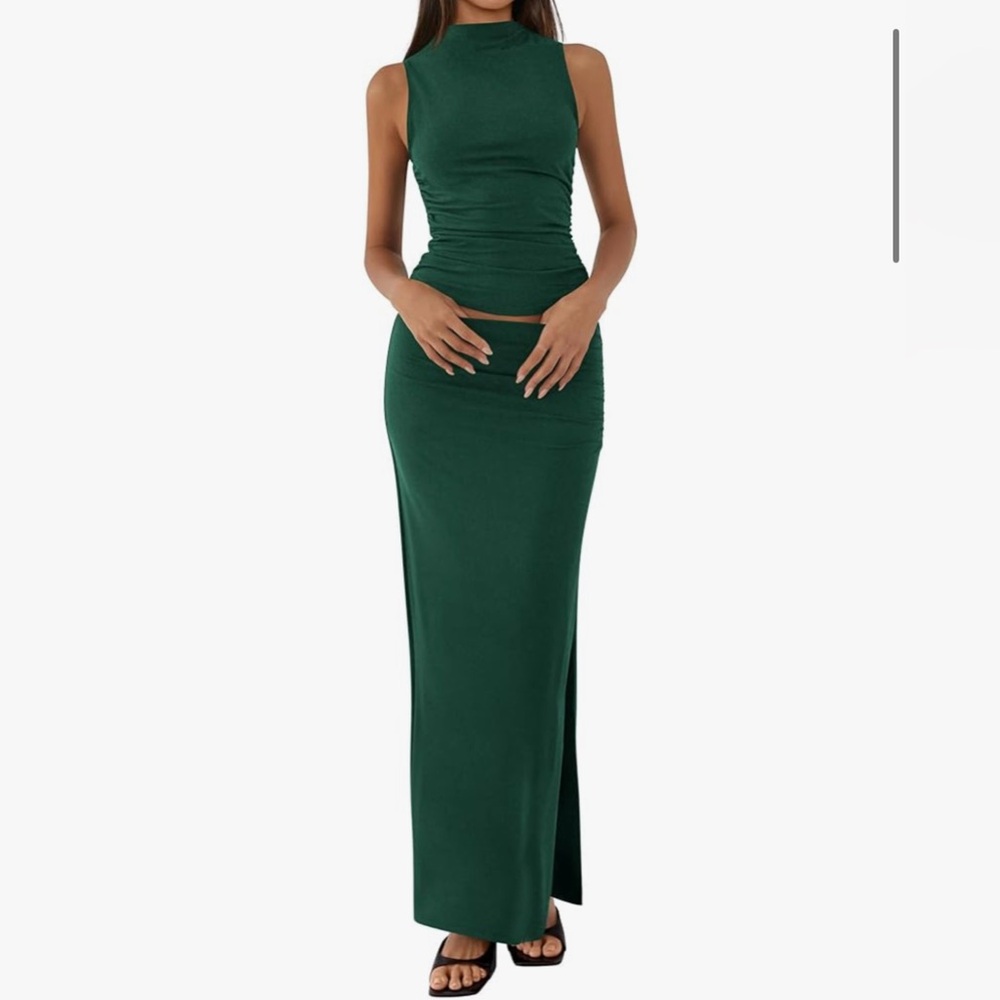 Dark Green Amazon Two Piece Set